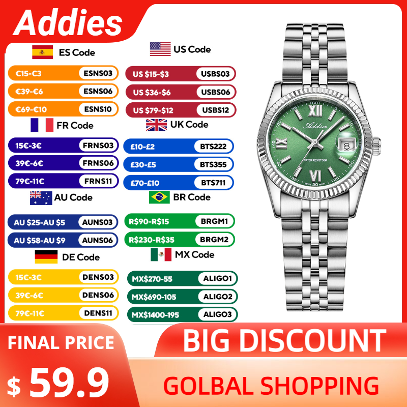 Luxury Women'S Watch - Addies Hochwertige Luxusuhr für Damen, Saphirglas,