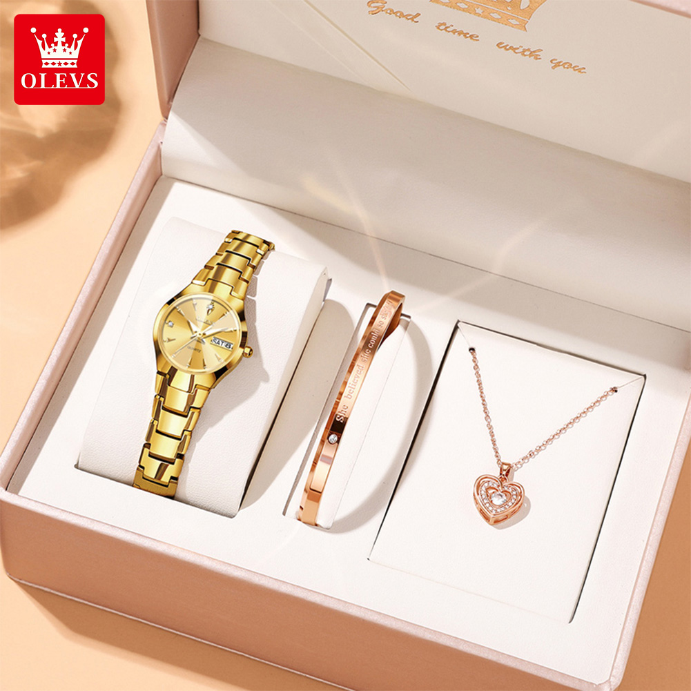 Luxury Women'S Watch - OLEVS Damenuhr 8697, luxuriöse, elegante Quarzuhren,