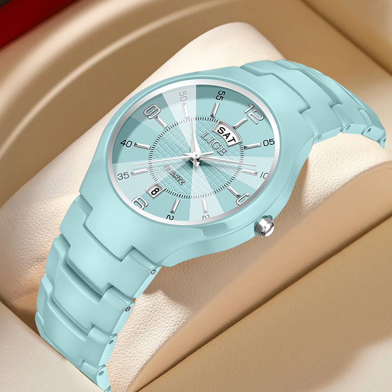 Luxury Women'S Watch - LIGE Luxuriöse Elegante Quarz-Damenuhren Mode Keramik