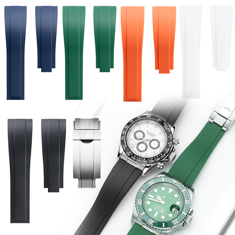 Luxury Watch Expensive - 20mm 21mm 22mm Silikonkautschuk-Uhrenarmband für Rolex