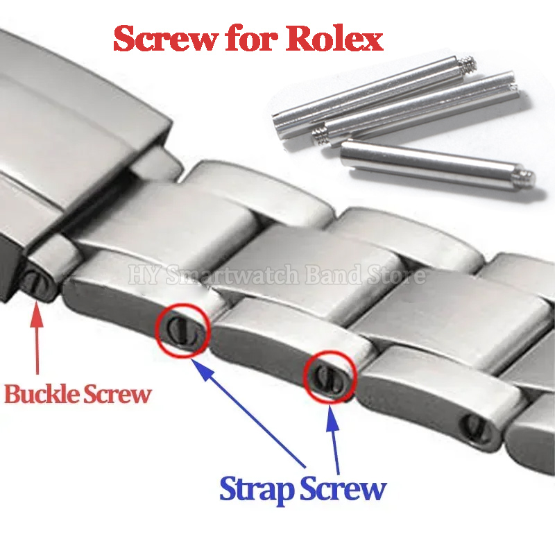 Luxury Watch Expensive - Edelstahl-Schrauben für Rolex Oyster, Daytona und