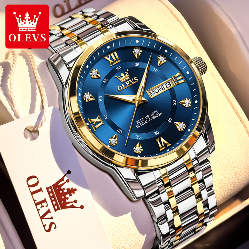 Best Luxury Quartz Watch - OLEVS Marke Mode herren uhren edelstahl