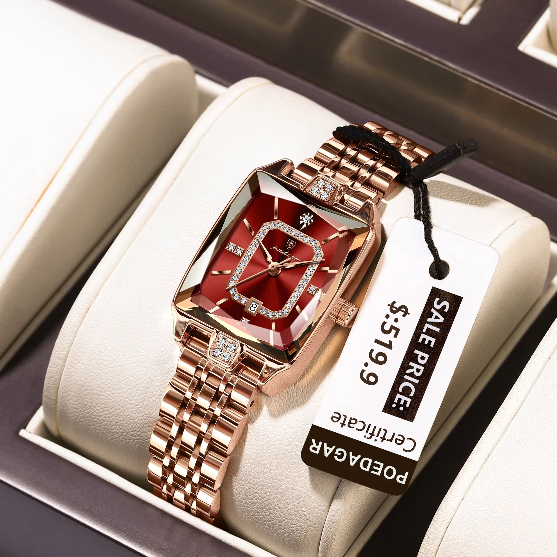 Luxury Women'S Watch - POEDAGAR Mode Elegante Frauen Armbanduhr Wasserdicht