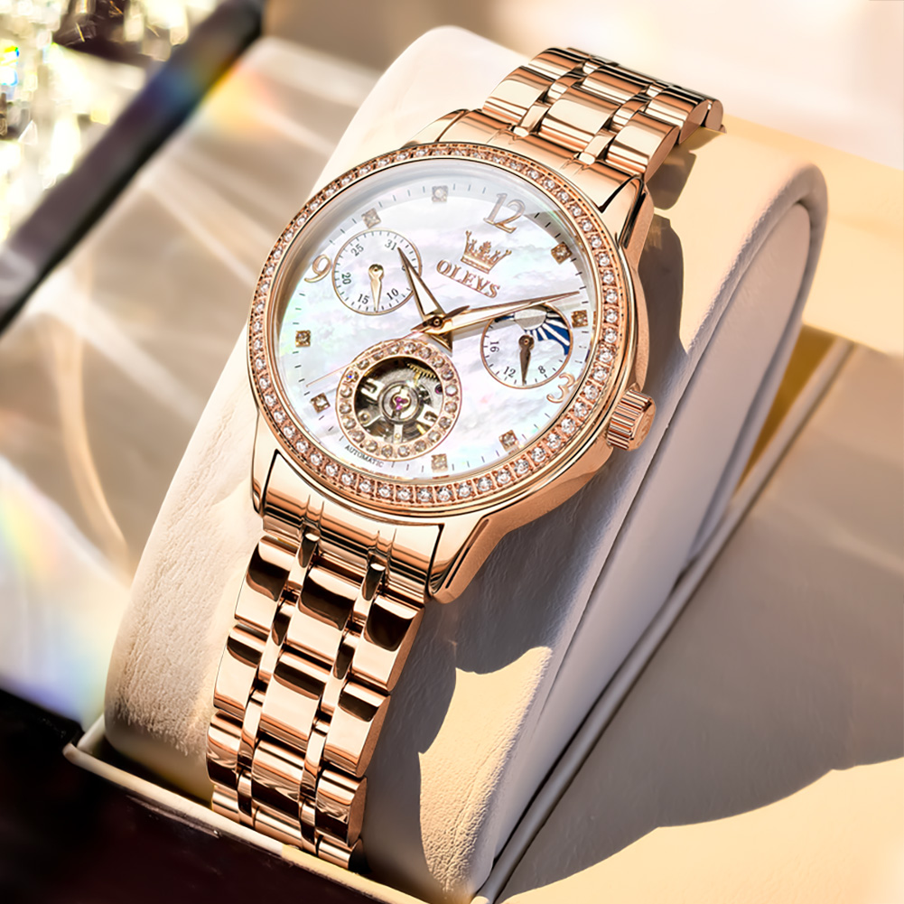 Luxury Watch And Bracelet - OLEVS Damenuhren, Top-Marke, luxuriös, modisch, feiner