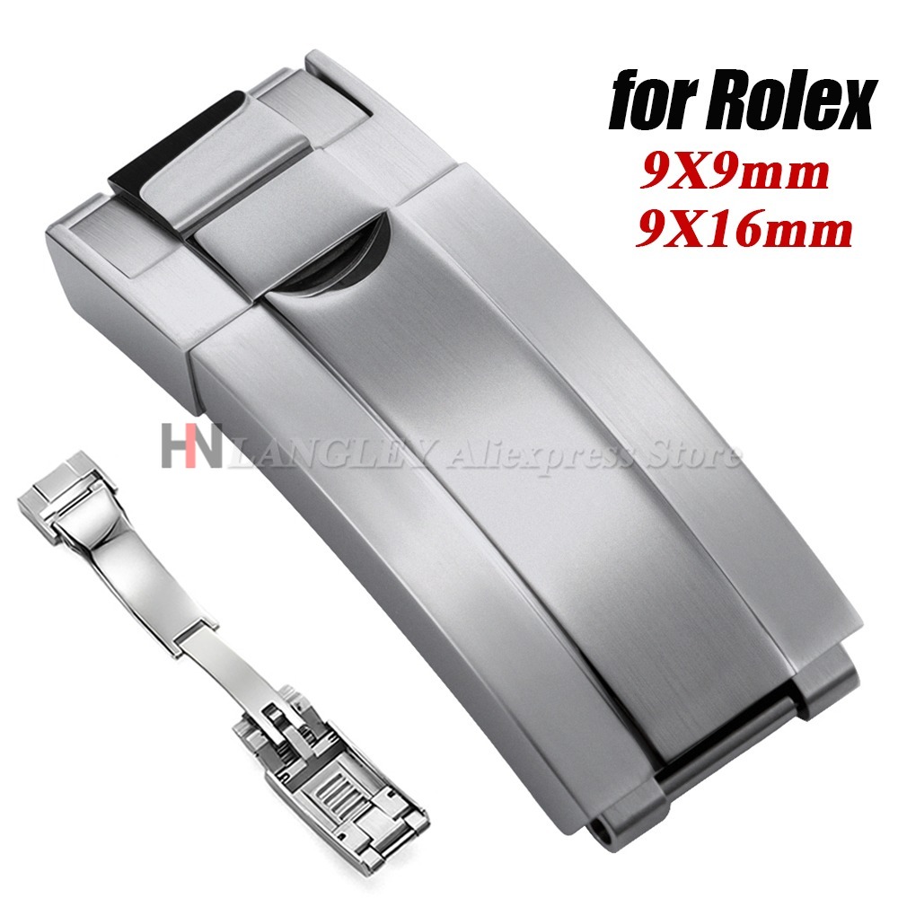 Luxury Watch Expensive - 9x9mm 316L Edelstahl Doppelte Sicherheitsuhrenschnalle 9x16mm