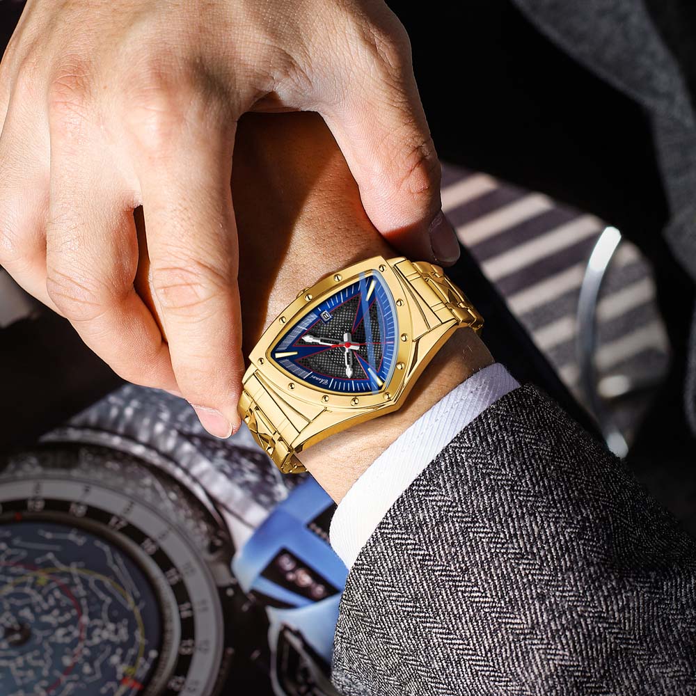 Watch Triangle Luxury - CHENXI Luxus herren Uhr Quarz Armbanduhr