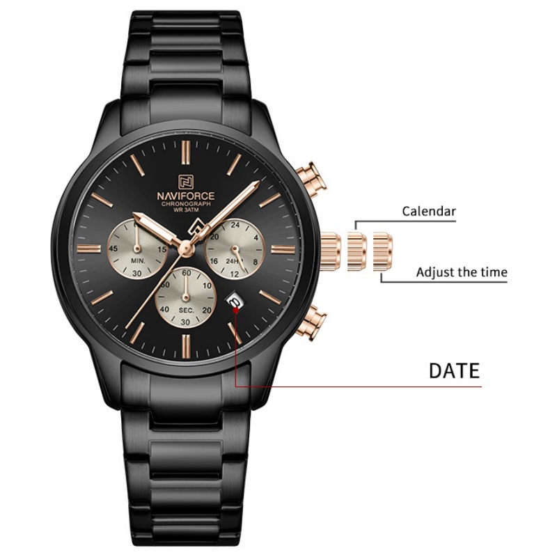 NAVIFORCE Herren Quarz-Chronog – Luxury Watch And Bracelet Bewertung und Preis