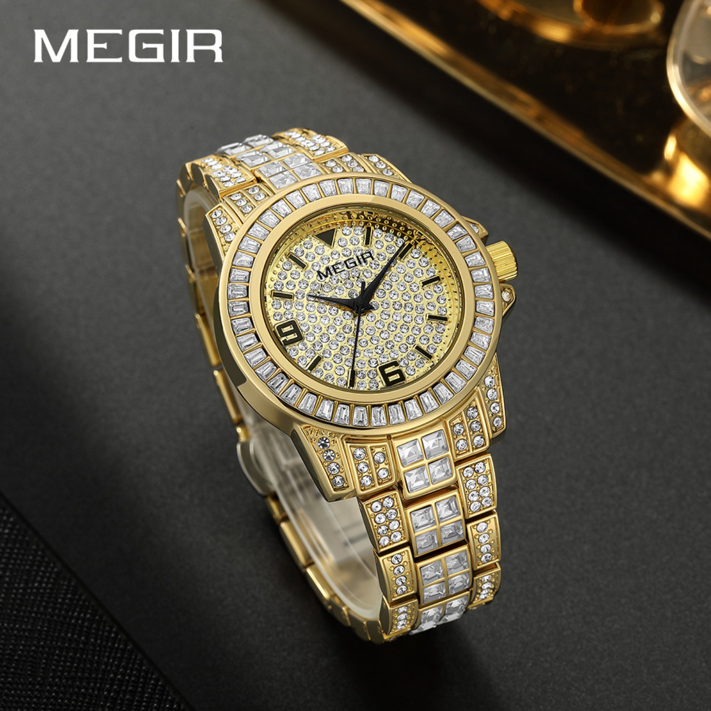 MEGIR Luxus Diamant-Uhren Unis – Luxury Watch And Bracelet Bewertung und Preis