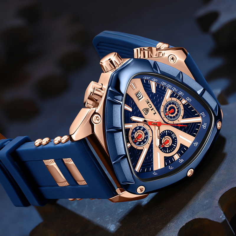 LIGE Luxus Mode Quarz Herrenuh – Watch Triangle Luxury Bewertung und Preis