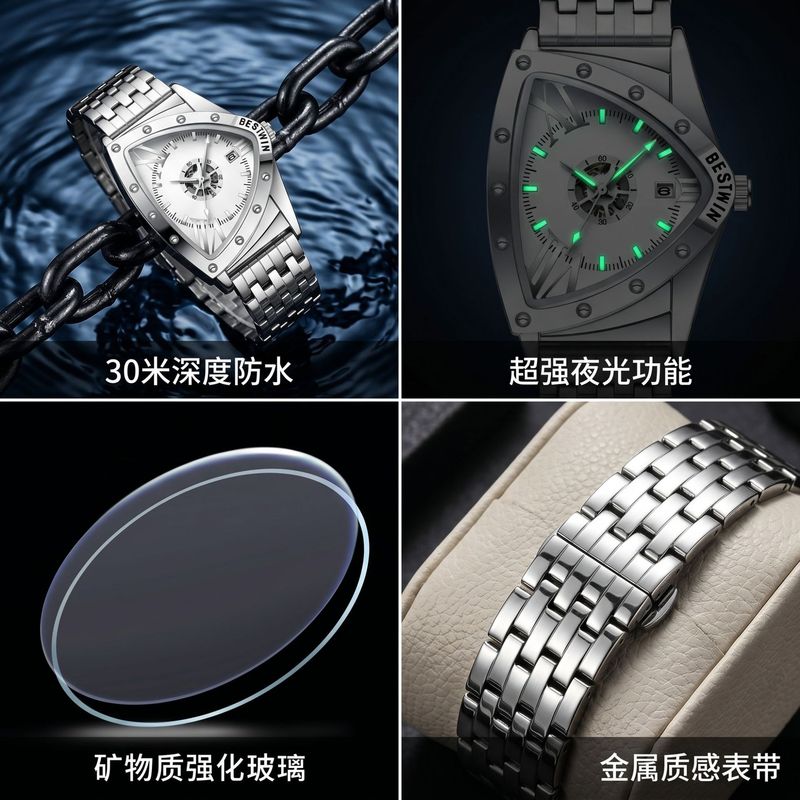 Herren-Dreieckuhr mit Wurmloch – Watch Triangle Luxury Bewertung und Preis
