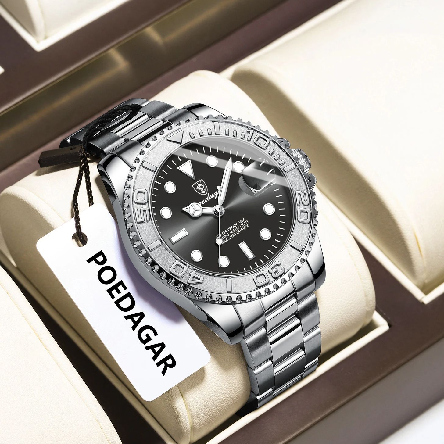 POEDAGAR Trendy Sport Mann Uhr – Luxury Watch And Bracelet Bewertung und Preis
