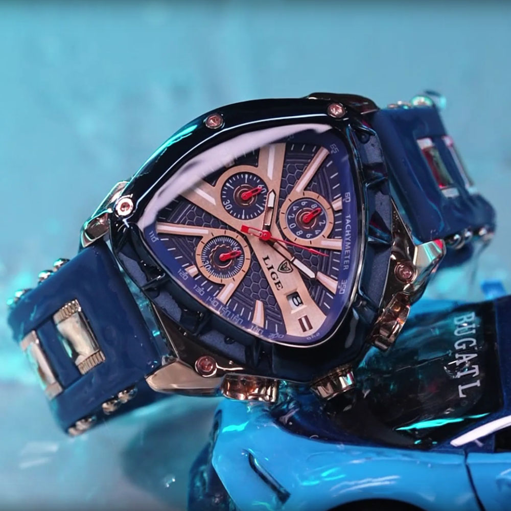 LIGE Modische Herrenuhr Dreiec – Watch Triangle Luxury Bewertung und Preis