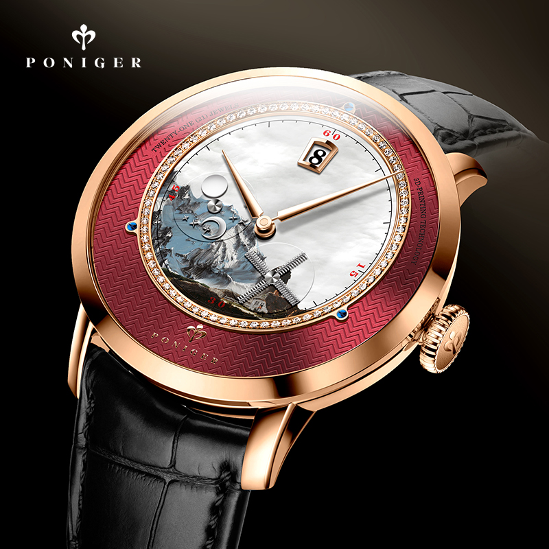 PONIGER Männer Automatische Uh – Luxury Watch Second Hand Bewertung und Preis