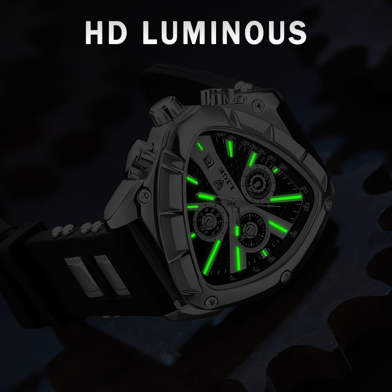LIGE Mode herren Uhr Luxus Dre – Watch Triangle Luxury Bewertung und Preis