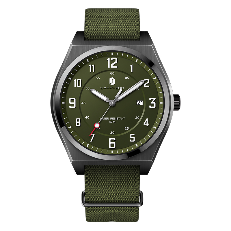 SAPPHERO Herren-Sport-Quarzuhr – Luxury Watch With Green Dial Bewertung und Preis