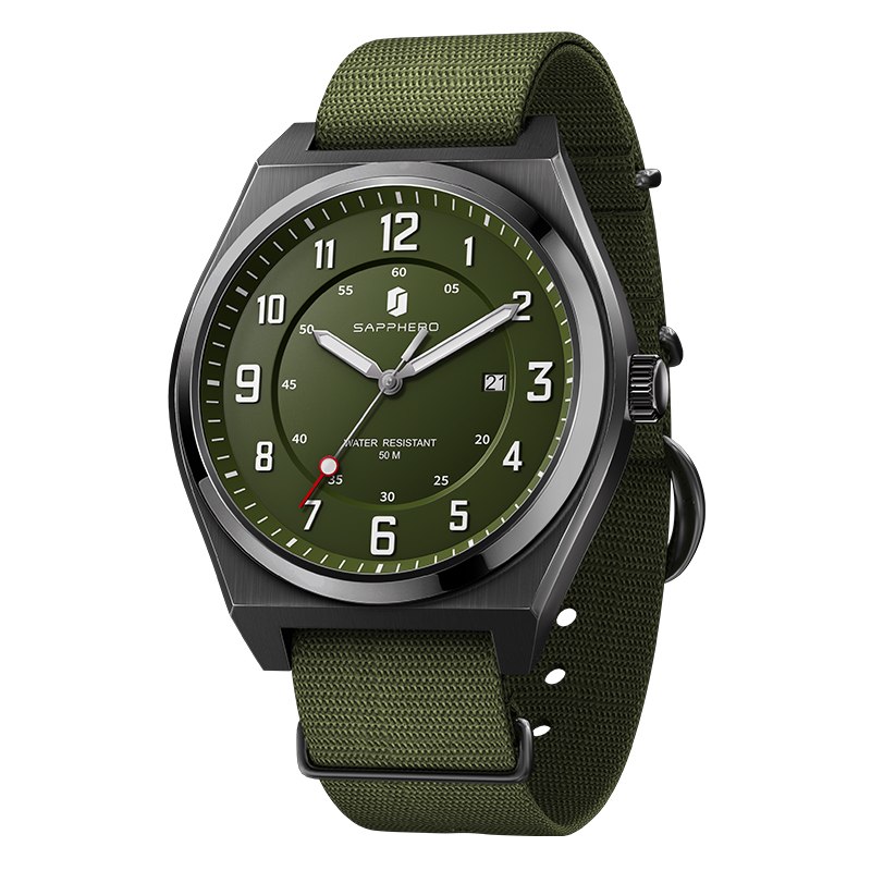 SAPPHERO Herren-Sport-Quarzuhr – Luxury Watch With Green Dial Bewertung und Preis