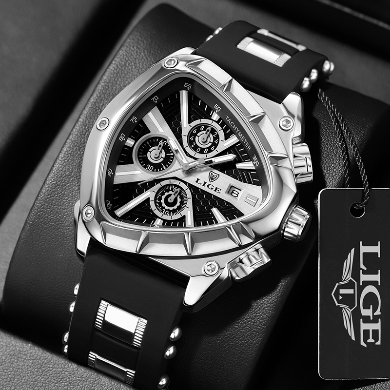 LIGE Mode Herrenuhr Dreieck-Ch – Watch Triangle Luxury Bewertung und Preis