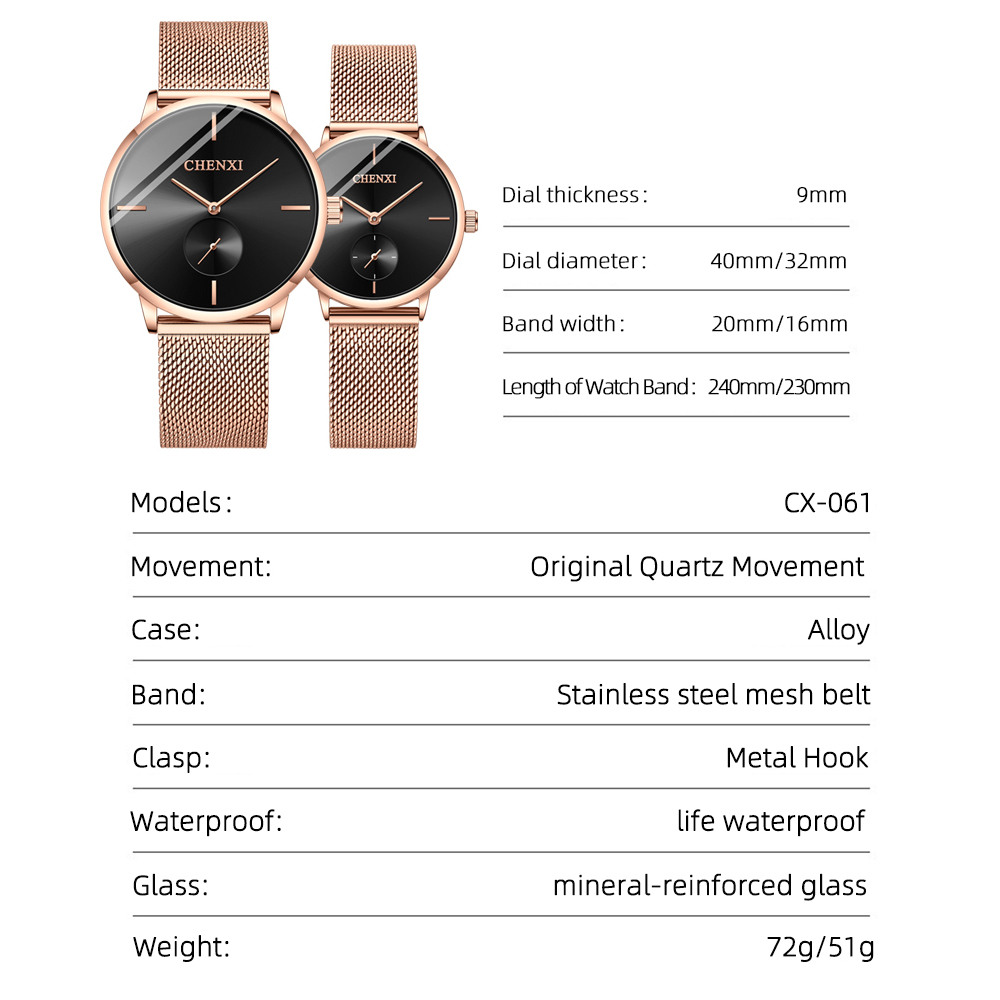 CHENXI Luxus Wasserdichte Männ – Best Luxury Quartz Watch Bewertung und Preis