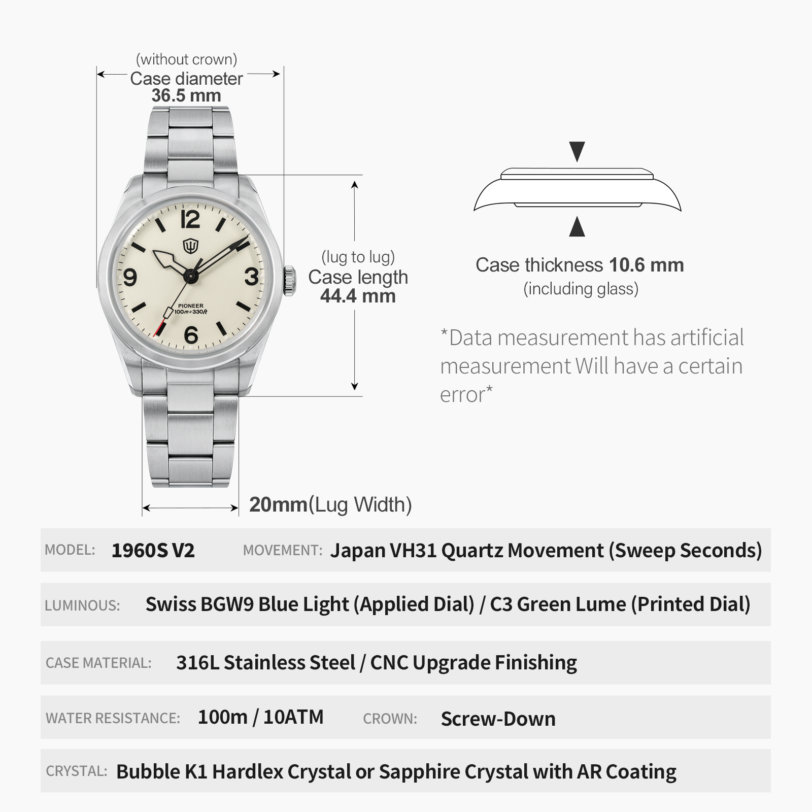 Watchdives WD1960S V2 Vintage  – Luxury Watch With Green Dial Bewertung und Preis